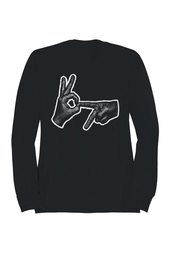 Hand Sign OK Point Gesture Men's Sweatshirt