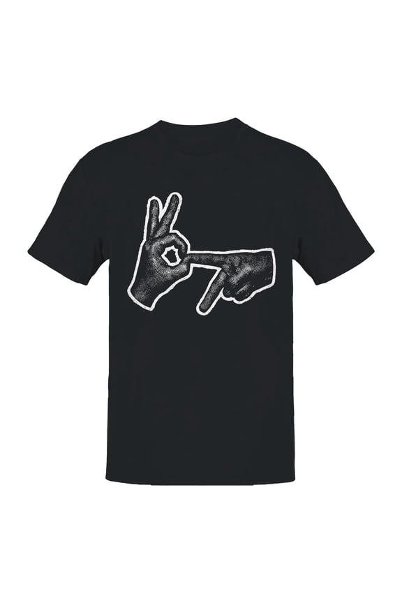 Hand Sign OK Point Gesture Men's T-shirt