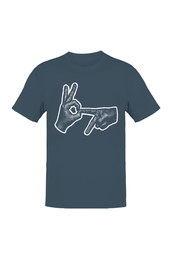 Hand Sign OK Point Gesture Men's T-shirt