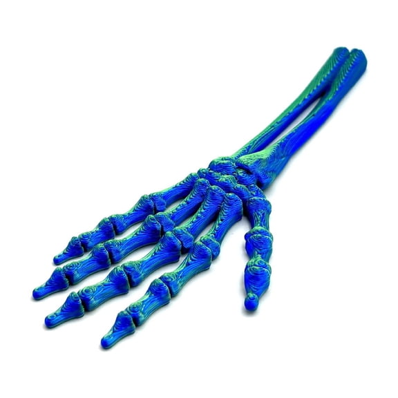 Hand Skeleton Ornament, 3D Printed Horror Decoration Props With Detailed Articulated Joints And Realistic Texturing, Sturdy Material For Tabletop And Wall Display