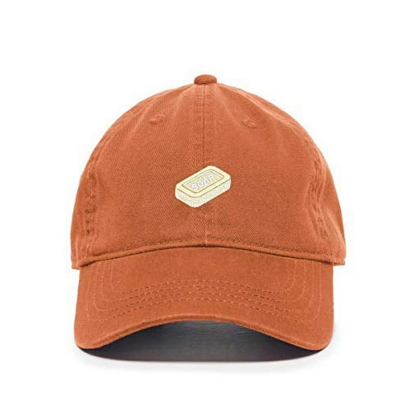 Hand Soap Baseball Cap Embroidered Cotton Adjustable Dad Hat Orange