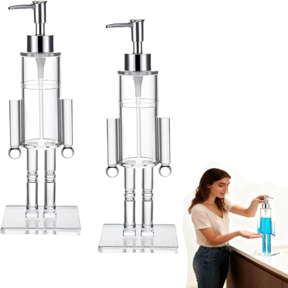 Hand Soap Dispenser Christmas Nutcracker,Empty Lotion Pump Bottle 100ml*2.Plasti-c Soap Dispensers, Nutcracker Soap Dispenser, Leakproof Empty Lotion Pump Bottle For Essenti al Oil, Soap, Shampoo