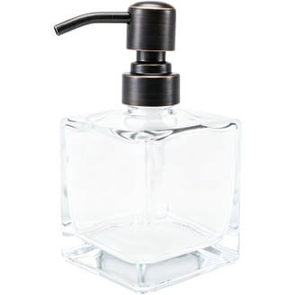 BZOOSIU Oil Rubbed Bronze Soap Dispenser – Built-in Kitchen Sink Pump With Big 17oz Bottle, Stainless Steel Head