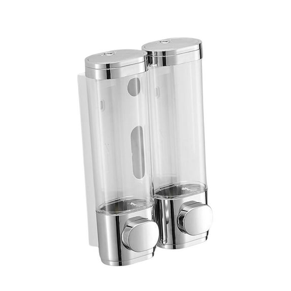 Hand Soap Dispenser Wall Mounted Bath Bottle Liquid Soap Dispenser for Bathroom, School, Hotel, Office, Restaurant Double