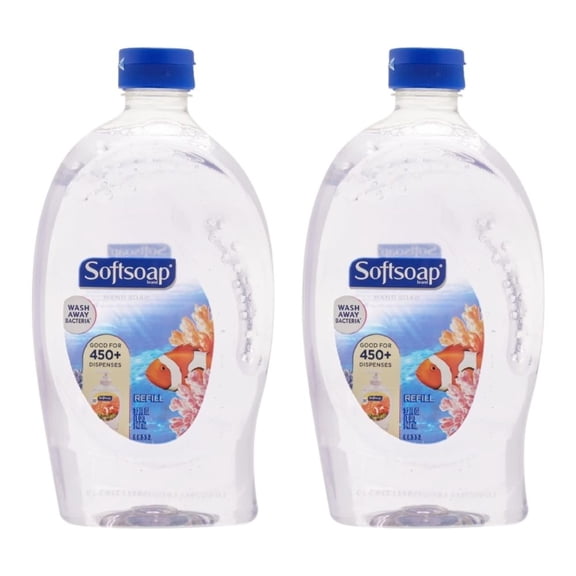 Hand Soap Refill for Hand Wash for Effective Daily Protection | Dermatologist Tested Aquarium Series in Refill Hand Soap Bottle - 32 OZ Per Pack| Ideal Bathroom Soap & Kitchen Hand Soap, Pack of 2