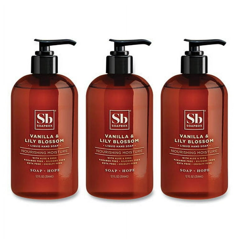 Hand Soap, Vanilla and Lily Blossom, 12 oz Pump Bottle, 12/Carton Hand Soap, Vanilla and Lily Blossom, 12 oz Pump Bottle, 12/Carton