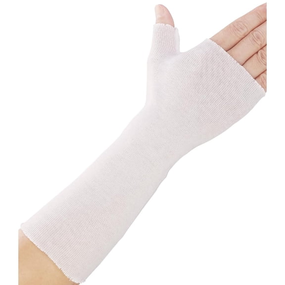 Hand Socks for Splint (Pack of 10) Wrist and Thumb Spica Wrap Liner,Arm Cast Cover Cotton Stockinette Sleeve for Under Brace for Women Men(Medium,3.23x12 inch)