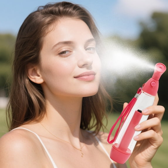 Hand Spray Bottle Portable Mist Sprayer for Cleaning Gardening Hair Care Ergonomic Trigger Sprayer with Adjustable Nozzle Refillable Water Bottle 8.7 Inch