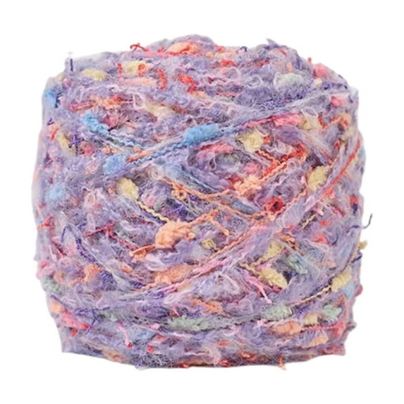 Hand Spun Art Yarn Ball | 100g Roll | Hand Blended Bright Multi-Color Wool | Soft Texture for Knitting Scarves, Hats, Bags, Cushions | Cozy, Skin-Friendly, Medium Thickness | 1 Count