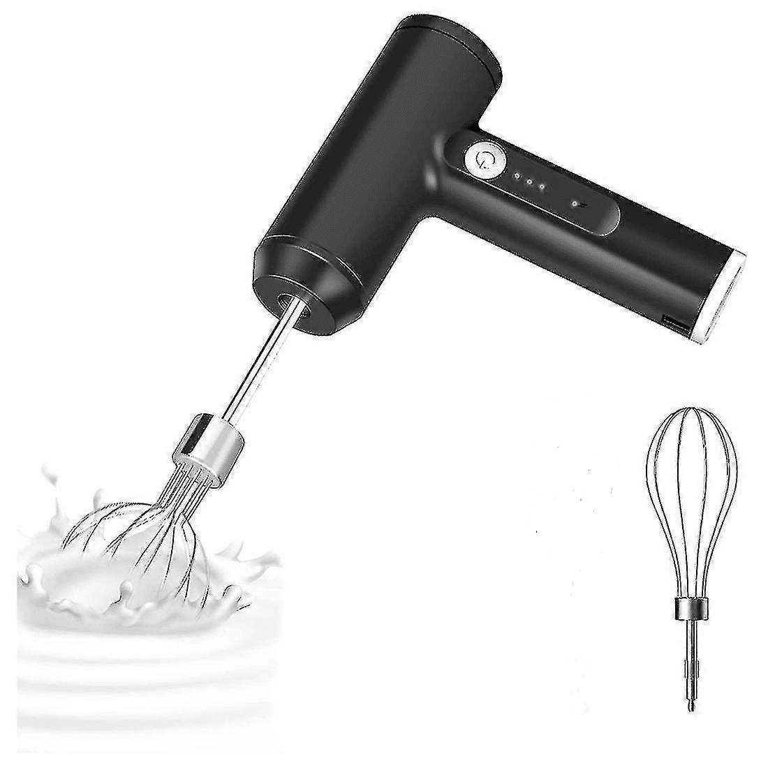 Hand Stirrer Wireless Electric Hand Mixer Usb Rechargeable 3 Speed Whisk Wireless For Egg White, Ca