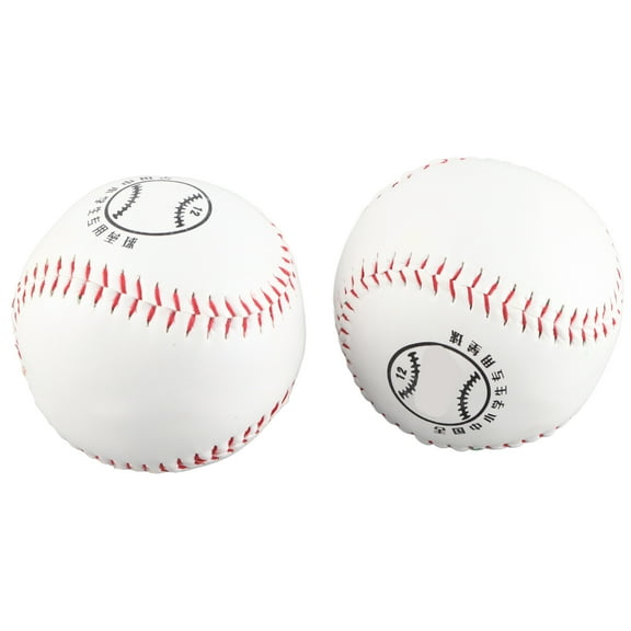 Hand,Stitched 12" Softball, Premium PU  Sawdust Fill For Long,Lasting Performance, 2 Count