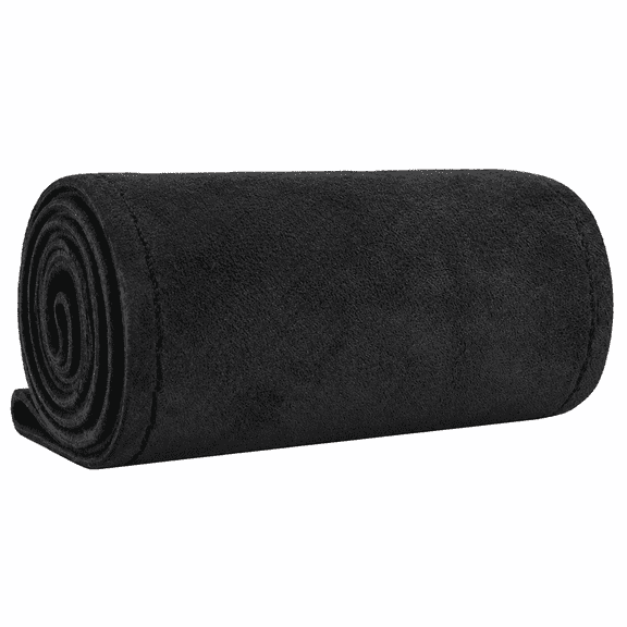 Hand-Stitched Suede Steering Wheel Cover - Universal Fit, Four-Way Stretch, Anti-Slip