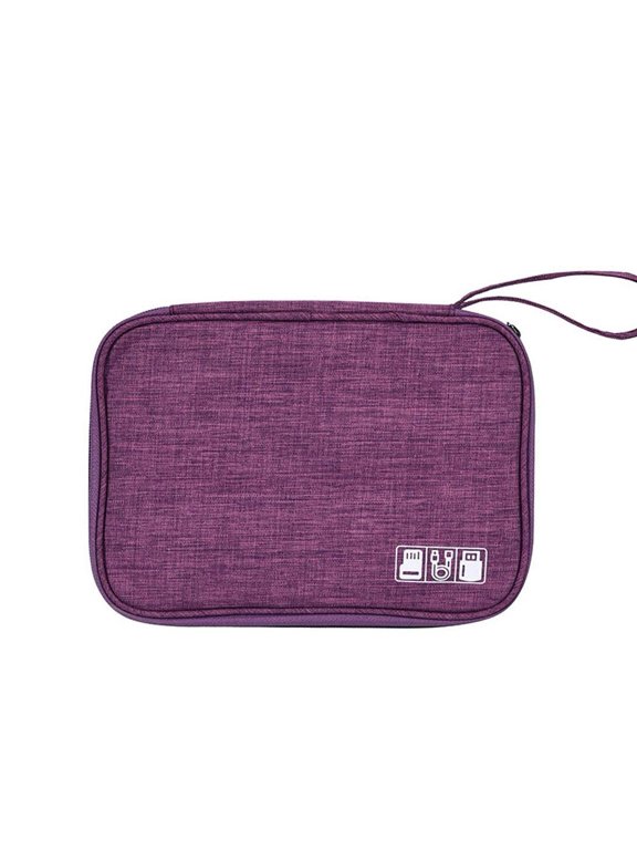 Hand Storage Bag Travel Organizer Clutch with Multiple Grids Cationic Waterproof Polyester Cosmetic Pouch Home Essentials 23x16x3cm