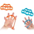 thumbnail image 1 of Hand Strengthener,Finger Strengthener,Finger Resistance Bands,Finger Exerciser Stretcher,Hand Grip Strengthener,2 Pcs Finger Exerciser Kit,Stress Relief,Increase Strength,Great For Rock Climbing, 1 of 5