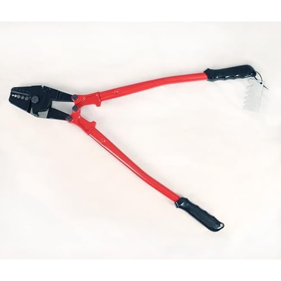 Hand Swager Crimper 24 Inch,Wire Rope Crimping Tool for 1/16" 3/32" 1/8" 5/32" 3/16" Sleeves, Long Handled Manual Crimping Tool