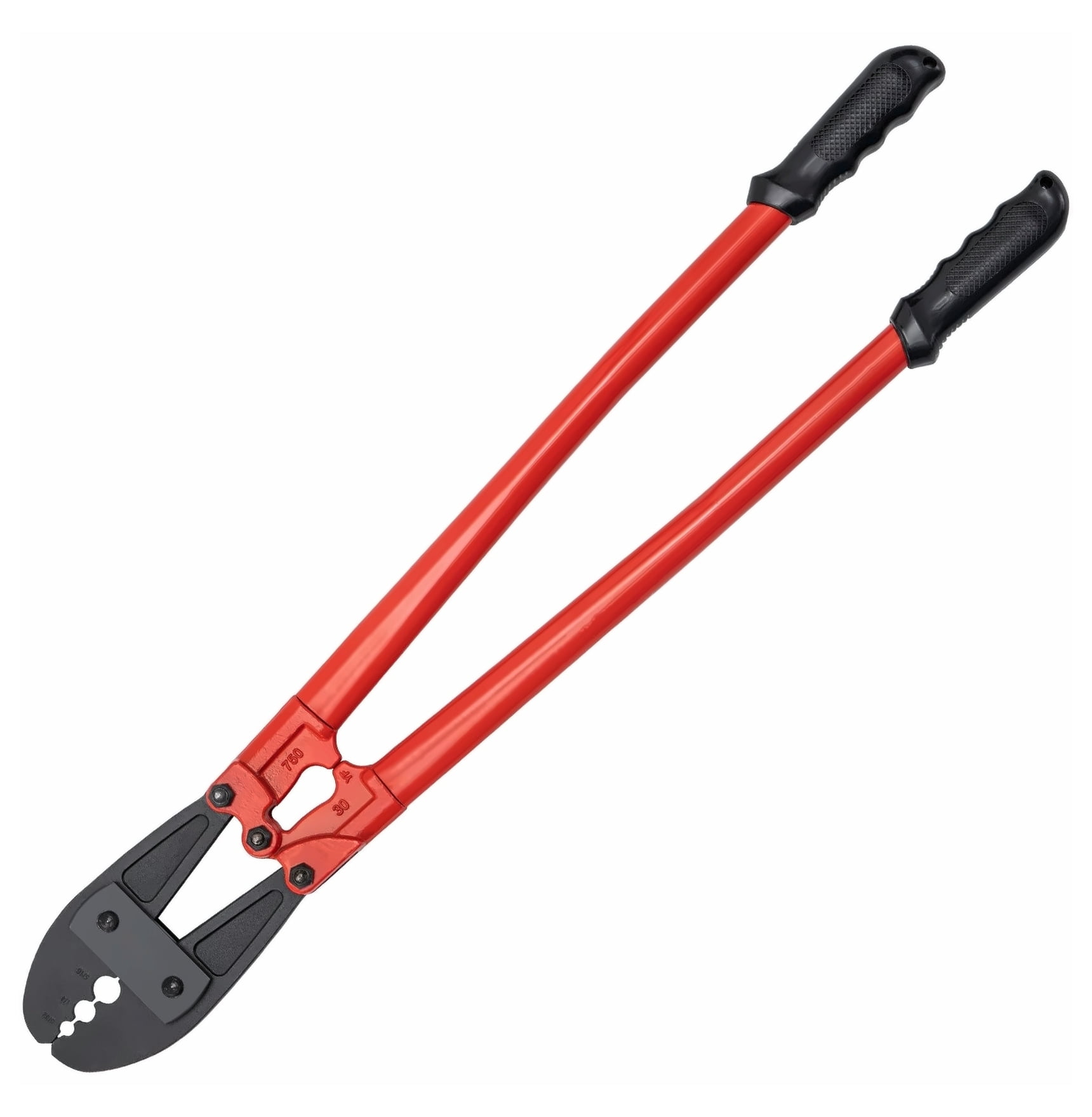 30" Hand Swager, Wire Rope Crimping Tool for 5/32", 1/4", 5/16" Cable, Alloy Steel Construction, Labor-Saving Handle, Ideal for Construction & Maintenance
