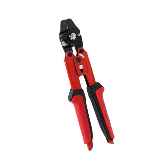 Hand Swaging Tool for Cable Sleeves, 10in Wire Rope Crimping Pliers with 0.1-2.2mm Capacity and Cutter Head Use