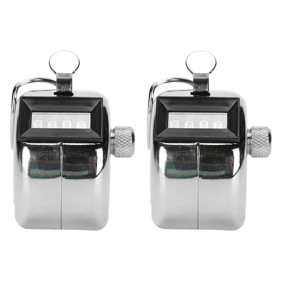 Hand Tally Counter, Digital Pitch Counter Clicker Digital Clicker Counter 2Pcs Mechanical Palm Counter Clicker For School For