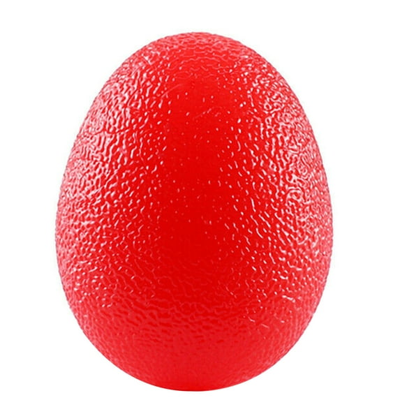 Hand Therapy Finger Exercise Grip Ball E-gg Shape Strength Trainer Squeeze Stress Relieve (Red--25 KG (55 pounds))