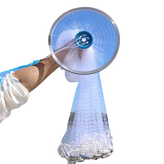 Hand Throwing Fishing Disc - Lightweight Aluminum Ring for Easy Bait Catching