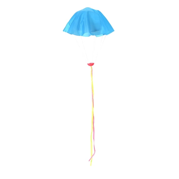 Hand Thrown Parachute Toy for Kids 55 cm Diameter Fabric Air Drop Flying Toy with Nylon Ropes for Outdoor Play