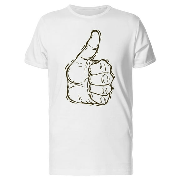Hand Thumbs Up T-Shirt Men -Image by Shutterstock, Male 4X-Large