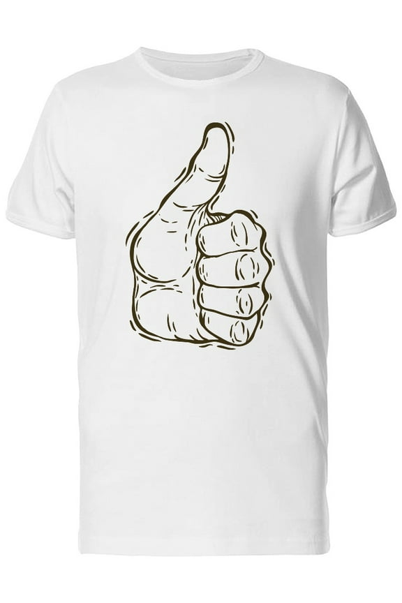 Hand Thumbs Up T-Shirt Men -Image by Shutterstock, Male XX-Large