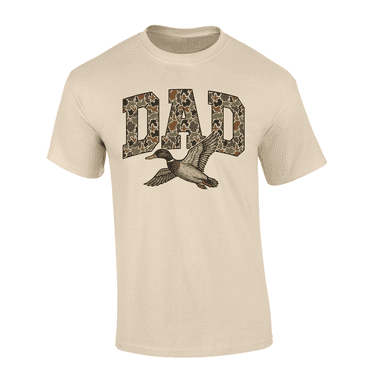 Trenz Shirt Company Men’s Hunting Camo Shirt – Patriotic Father’s Day Gift Tee for Dad, Outdoor Graphic Hunting Shirt , Sand-3X-Large