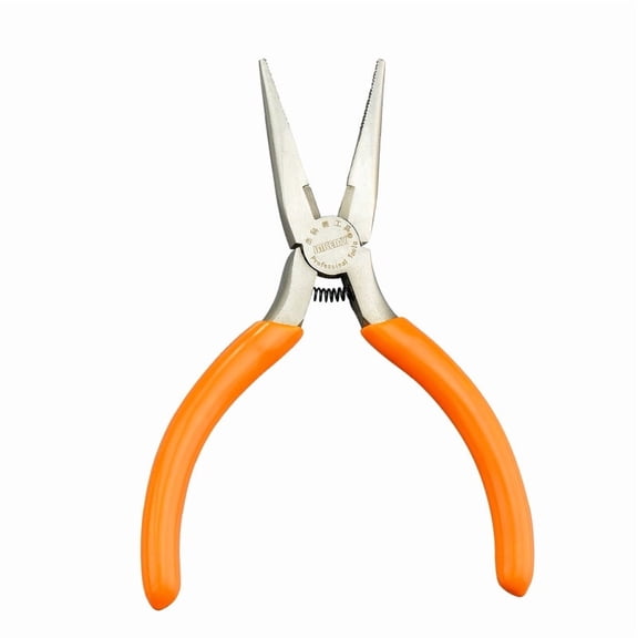 Hand Tool Mini Pliers 5 Inches Long Nose Pliers with Rubber Handle for DIY Repair