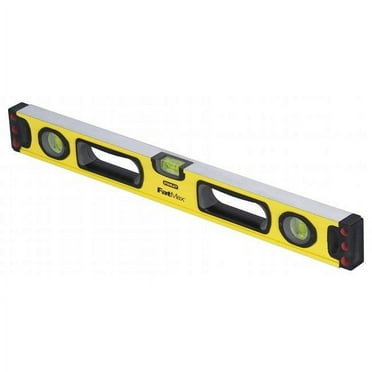 Livella A Toro In Alluminio Stanley Fatmax 43-549 48 Pollici, Con Fiale Di Precisione E Impugnatura Bimateriale