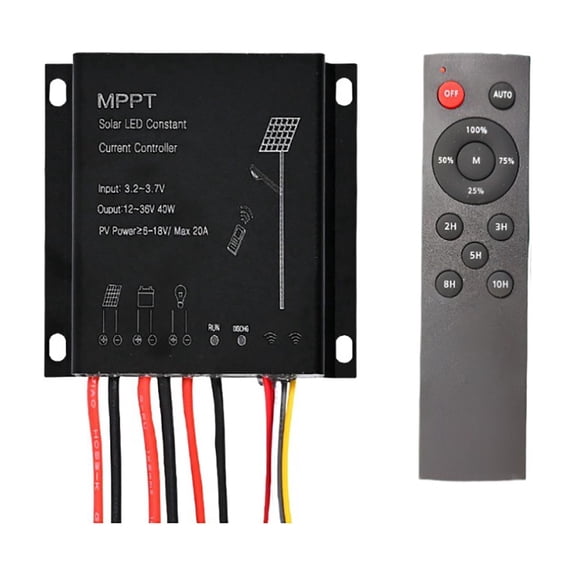 Hand Tools Controller MPPT Solar Charge Controller Smart Protection for 3.2V LiFePO4 Battery 6V-18V Input with Remote Rainproof IP68 Wind Generator Kit