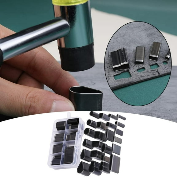 [Hand Tools Kits] 24Pcs/Set Hollow Punch Cutter Tool,One Hole Leather Cutting Tools with Box,Different Shape Punch Tool Set Hole Leather Hollow Punch Cutter,Craft Tools Kit for Handmade DIY Craft