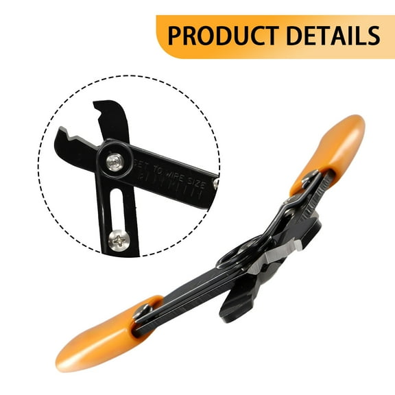 Hand Tools Mini Wire Stripper Adjusted 130Mm For Electronics Orange + Black Telecommunications Workshop Equipment Smile Home