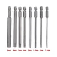 thumbnail image 1 of Hand Tools Screwdriver Bit Quick Connection 1 4 Hex Shank Hex Shank Hexagon Wrenches Magnetic Magnetic Handle Silver 1.5Mm Smile Home, 1 of 8