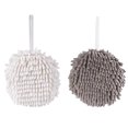 thumbnail image 1 of Hand Towel, Bathroom Fluffy Microfiber Decorative Ball Towels with Loop, 1 of 5