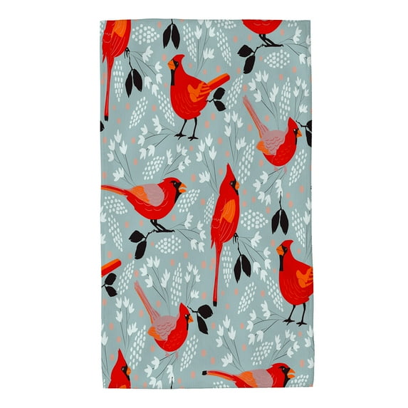 Hand Towel Cardinals Bird for Bathroom Kitchen Absorbent Soft Home Face Bath Towels 27.5 X 16 Inches
