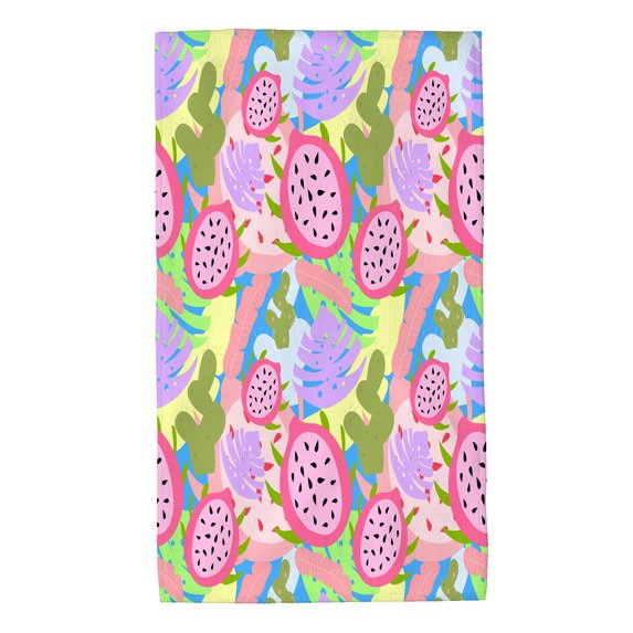 Hand Towel Desert Plants Dragon Fruit Tropical for Bathroom Kitchen Absorbent Soft Home Face Bath Towels 27.5 X 16 Inches