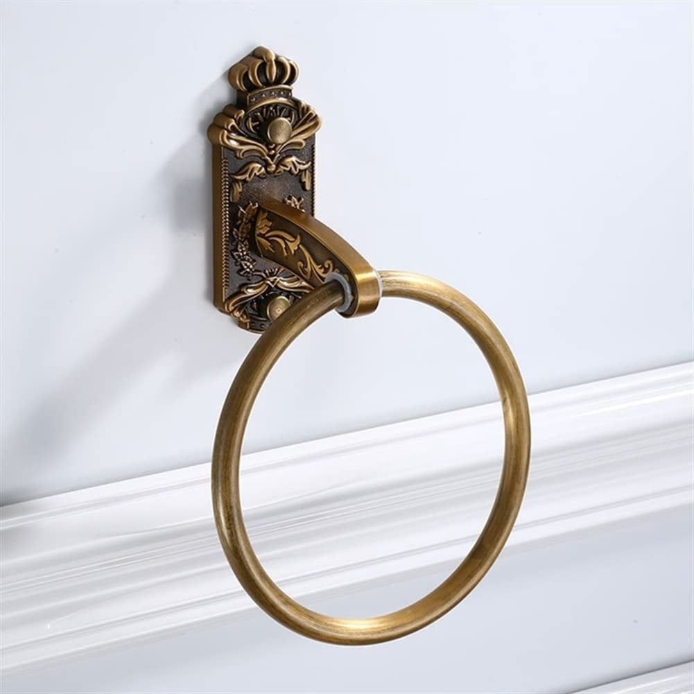 Hand Towel Holder Bathroom Towel Holder, Aluminium Wall Mounted Round ...