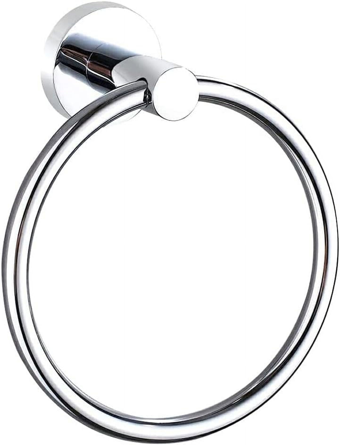 Hand Towel Holder Stainless Steel Practical Fixing Rings Hanging Rack ...