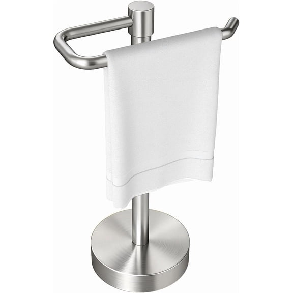 Hand Towel Holder Stand Countertop Towel Rack Free Standing Towel Bar Hanger for Bathroom Kitchen