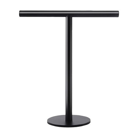 Hand Towel Holder Stand for Bathroom Vanity Countertop Stainless Steel T-Shape Free Standing Towel Rack Stand Towel Bar for Bathroom Kitchen (Black)