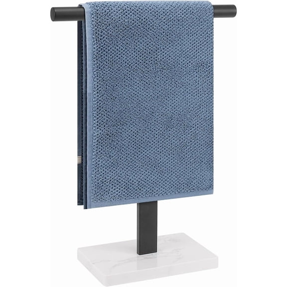 Hand Towel Holder, T-Shape Hand Towel Stand for Bathroom, Hand Towel Rack Bar Standing for Vanity Kitchen Countertop, Stainless Steel