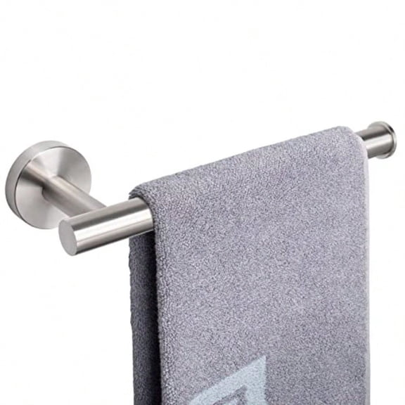 Hand Towel Holder/Towel Ring Thicken Stainless Steel Hand Towel Bar for Bathroom Rustproof Wall Mounted Towel Rack Contemporary Style Bath Accessories 9 Inch 1 Pack Brushed Nickel