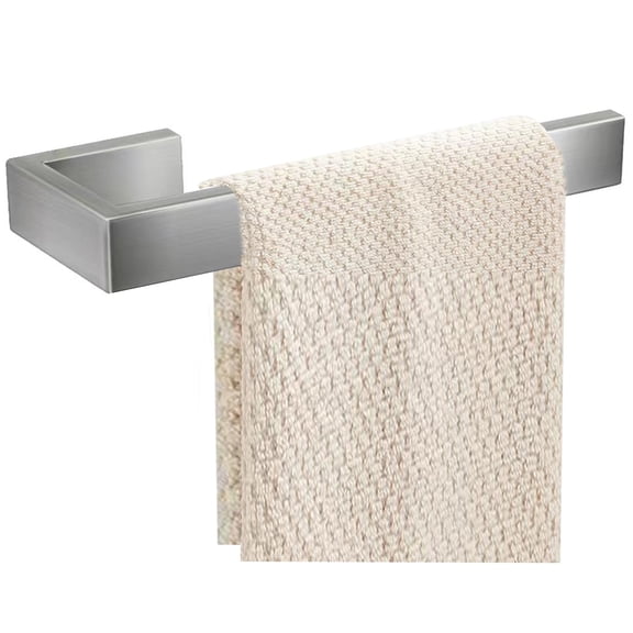 Hand Towel Holder, Towel Ring - Thicken Stainless Steel Towel Holder for Bathroom Wall, 8" Rectangular Modern Design Hand Towel Bar, Contemporary Hand Towel Rack - Matte Black