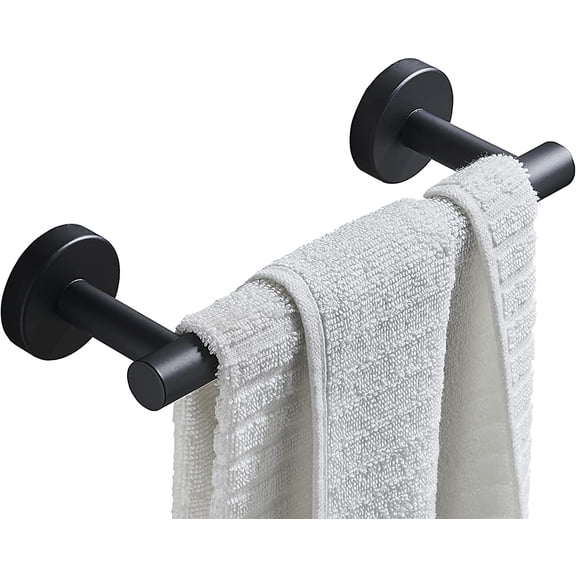 Hand Towel Holder for Bathroom Hardware Set, SUS304 Stainless Steel Towel Bar, 9-Inch Matte Black Bathroom Accessories Towel Rack, Wall Mounted.