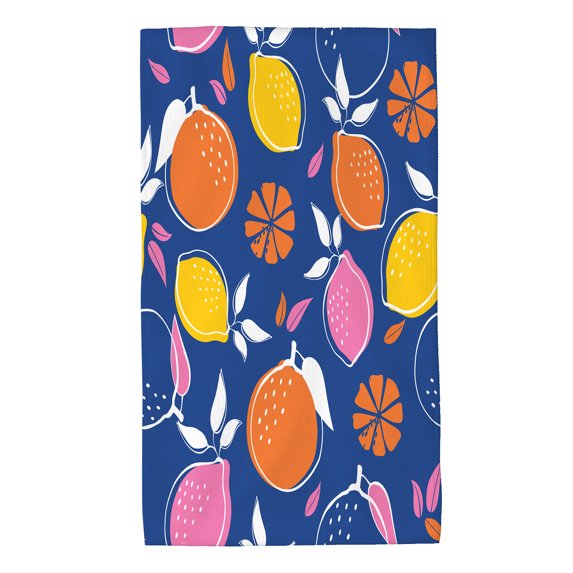 Hand Towel Oranges And Lemon for Bathroom Kitchen Absorbent Soft Home Face Bath Towels 27.5 X 16 Inches