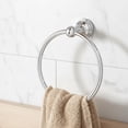 thumbnail image 1 of Hand Towel Ring – Chrome Round Towel Holder, Wall Mounted Rack, Sleek Hanger for Bath, Kitchen, RV, 1 of 4