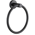 thumbnail image 1 of Hand Towel Ring Holder Round Bath Towel Rack Wall Mount Hanger for Bathroom Kitchen,Stainless Steel,Black, 1 of 10