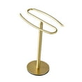 thumbnail image 1 of Hand Towel Stand Watch Holder Space Saving Rustproof Antiskid Bottom Height 31cm Versatile for Vanity Countertop Accessories Golden, 1 of 8