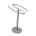 thumbnail image 1 of Hand Towel Stand Watch Holder Space Saving Rustproof Antiskid Bottom Height 31cm Versatile for Vanity Countertop Accessories Silvery, 1 of 8